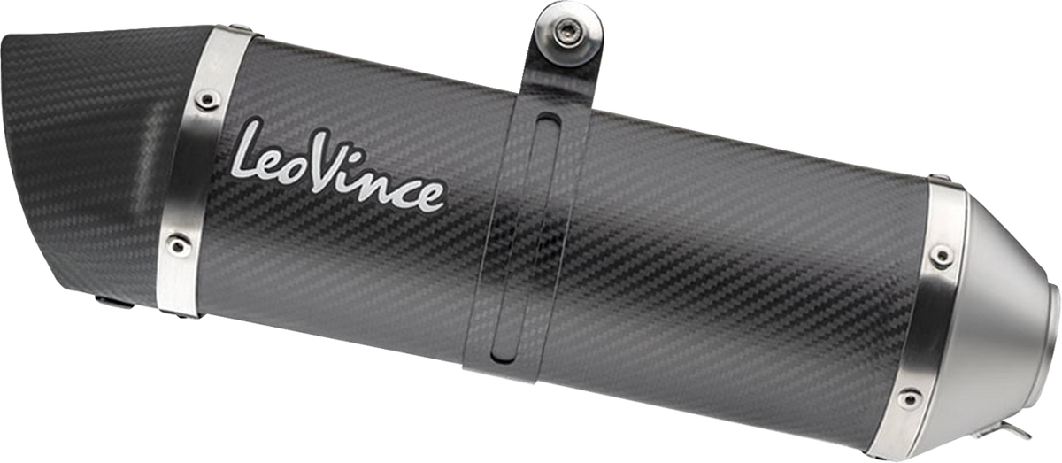 LeoVince Factory S Slip-On Muffler - Carbon Fiber - Tuono