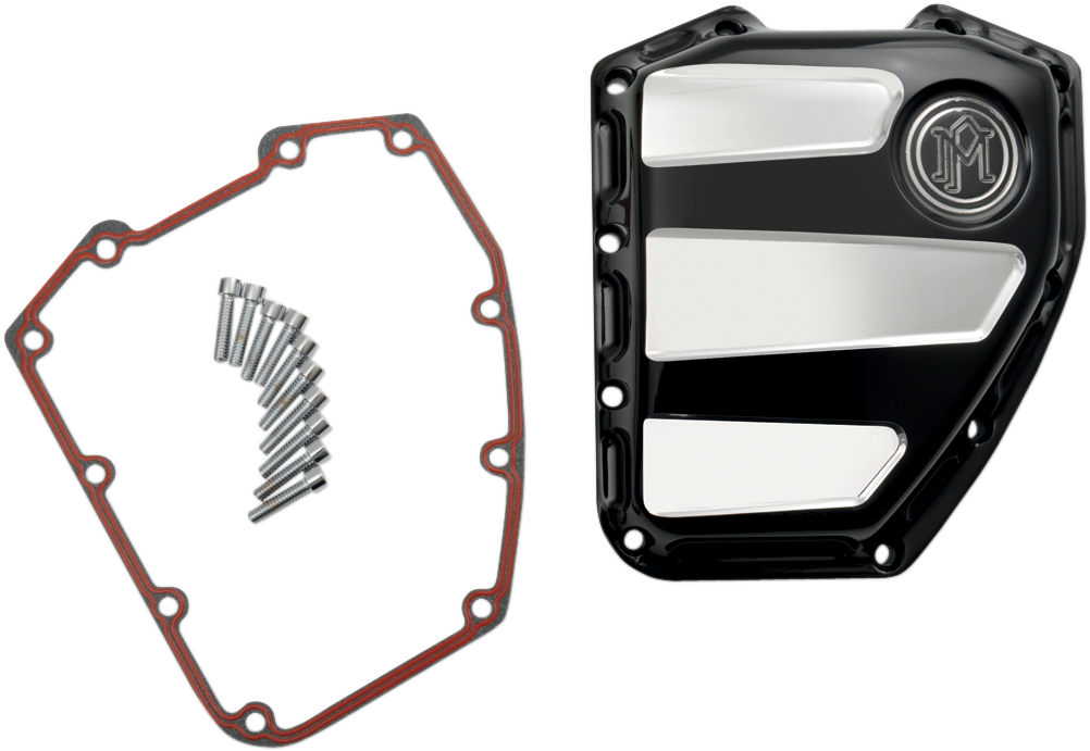 Performance Machine (PM) Cam Cover - Scalloped - Platinum Cut - Twin Cam