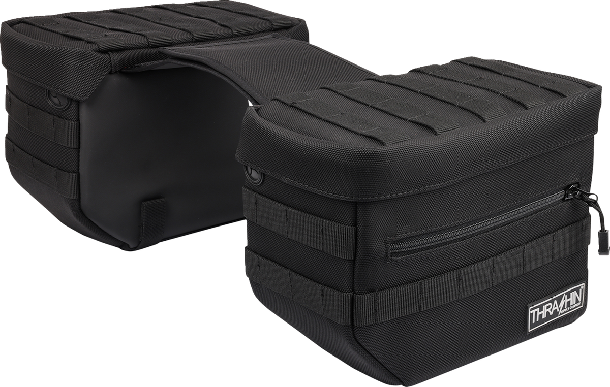 Thrashin Supply CO. Essential Saddlebags - Black