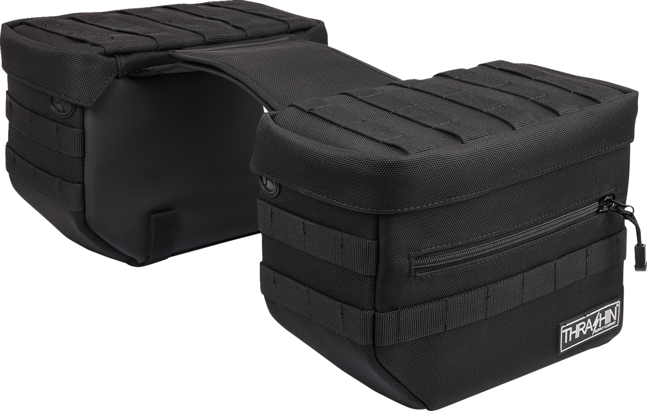 Thrashin Supply CO. Essential Saddlebags - Black