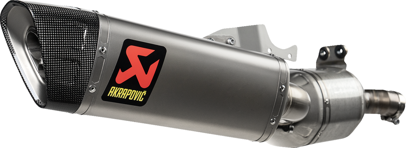 Akrapovic Slip-On Line Muffler - Titanium - BMW F900R & F900XR