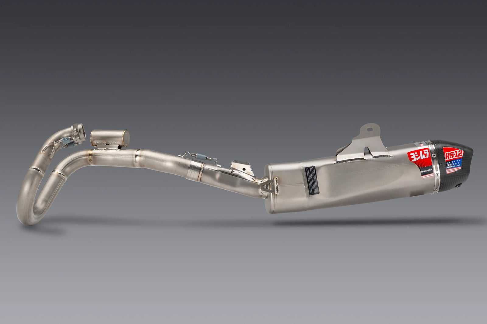 Yoshimura CRF450R/RX 25-26 RS-12 Titanium Full Exhaust, W/ Titanium Muffler