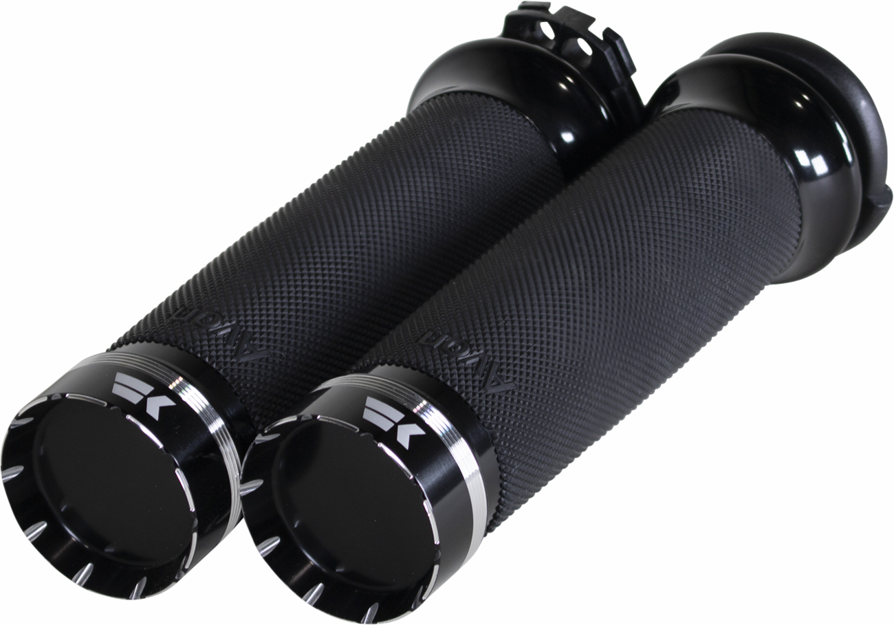 Khrome Werks Tracer Grips - Custom Contour - Cable - Black