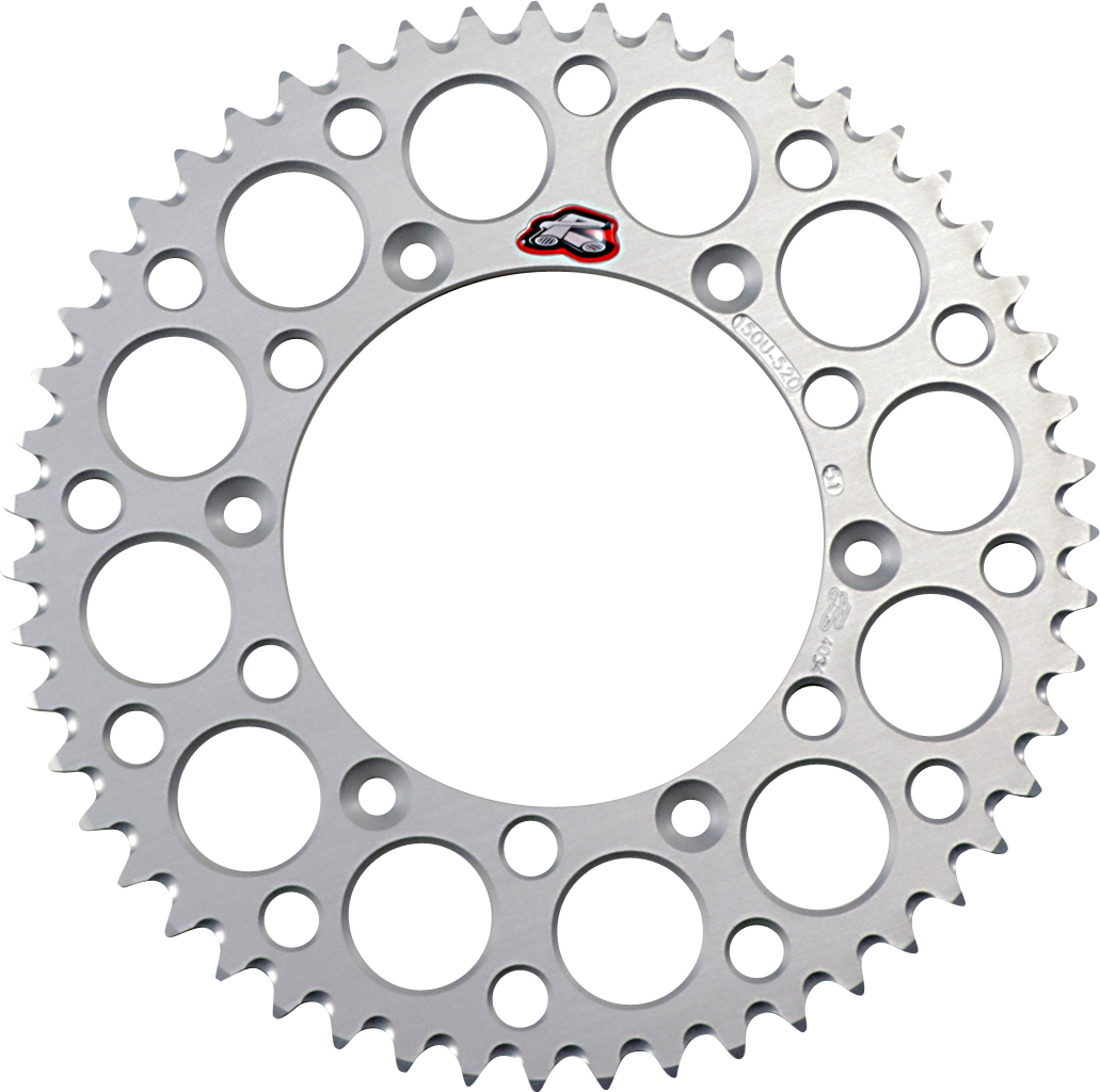 Renthal Rear Sprocket - Aluminum - 51 Tooth - Silver - Yamaha