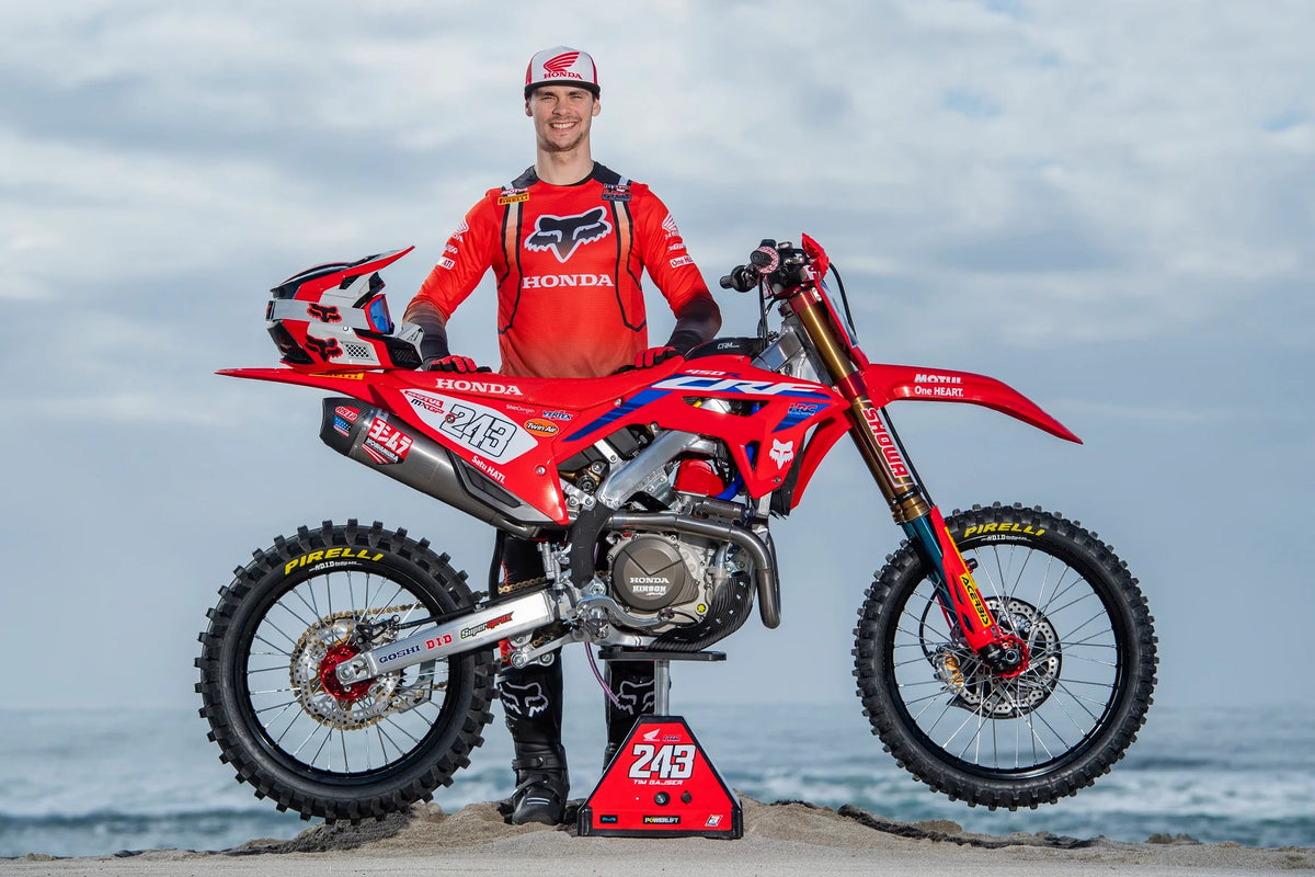 Yoshimura CRF450R/RX 2021-2024 / CRF450R-S 2023-2024 RS-12 Titanium Full Exhaust, W/ Titanium Muffler