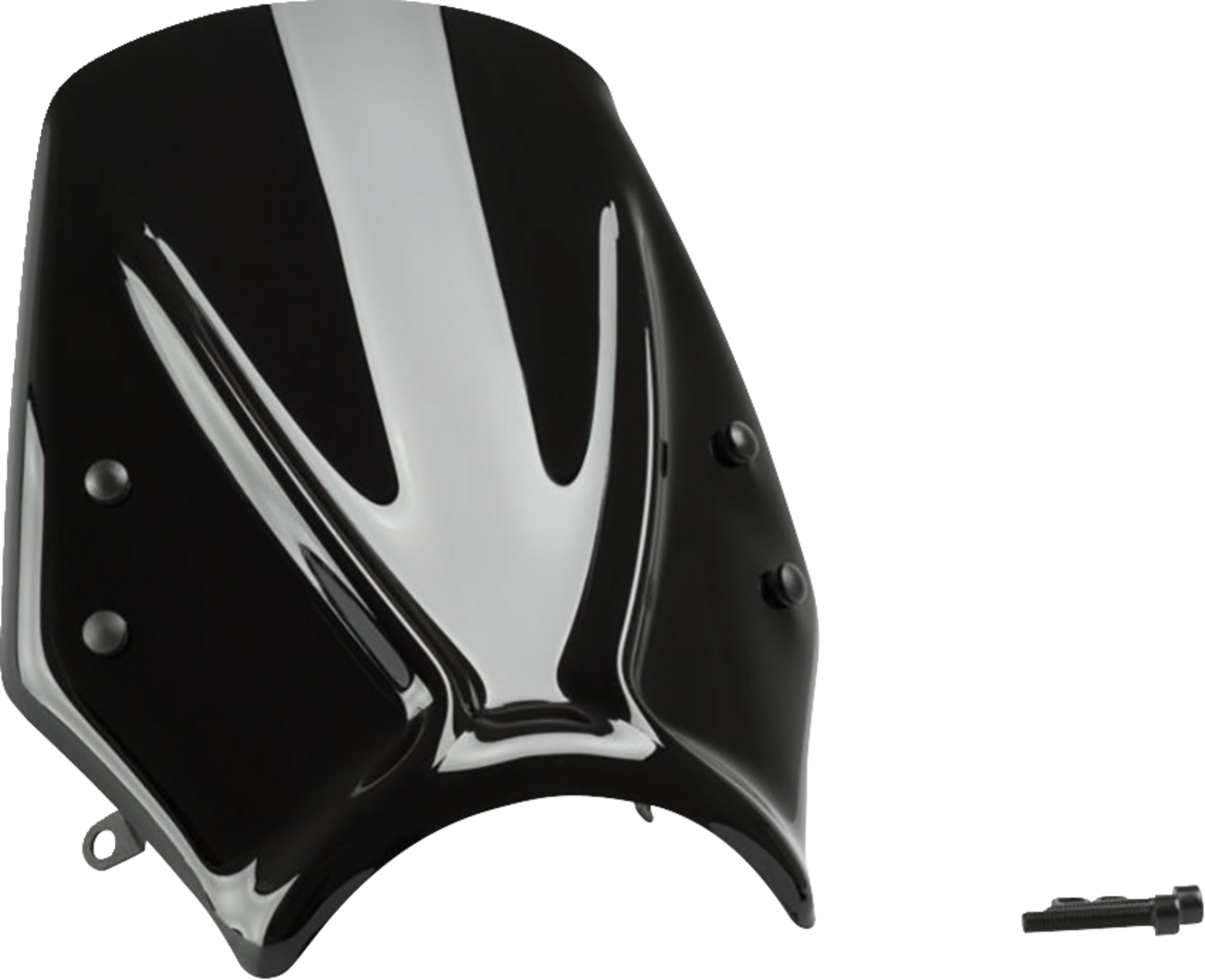 PUIG HI-Tech Parts New Generation Windscreen - Black - Trident 660