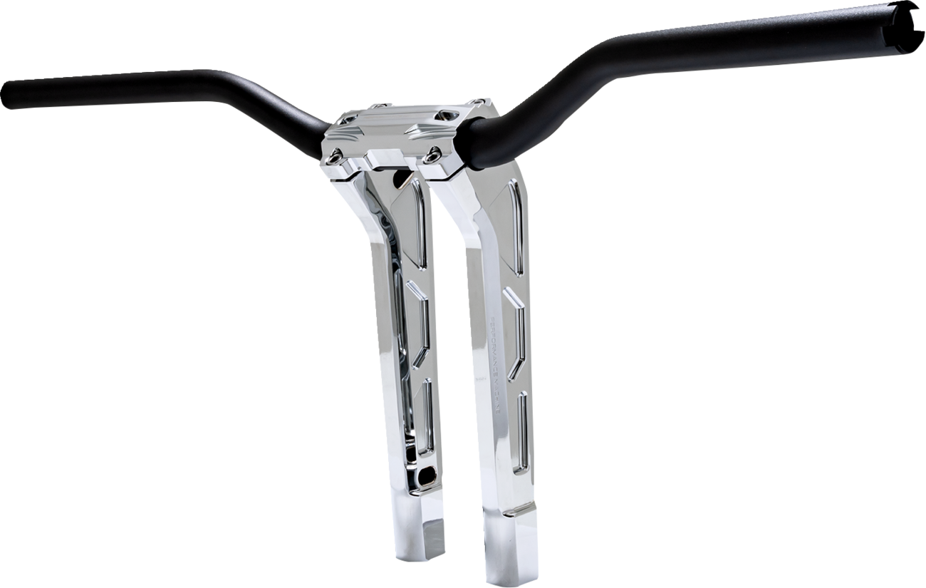 Performance Machine (PM) Phatbar & Riser Kit - Internal Wiring - 11-1/2" - Chrome