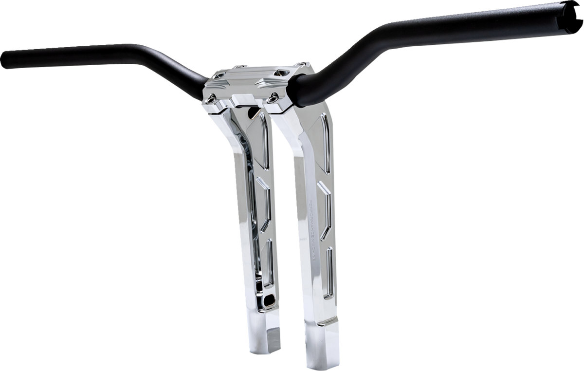 Performance Machine (PM) Phatbar & Riser Kit - Internal Wiring - 11-1/2" - Chrome