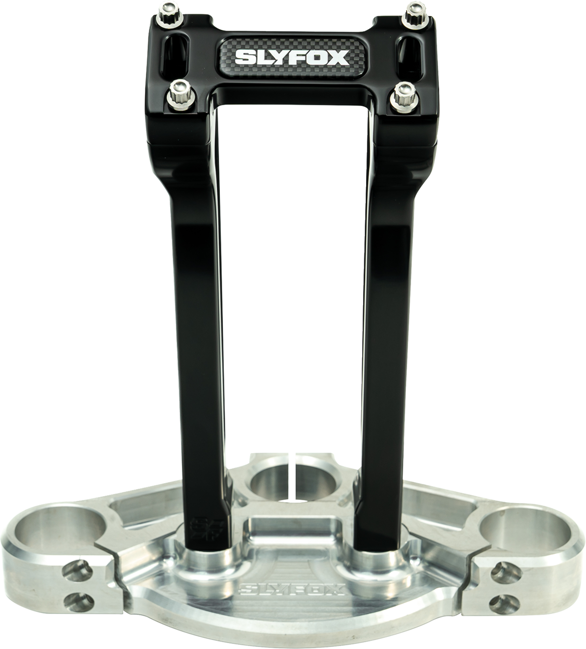 Slyfox Handlebar Riser Kit - Pullback - 1" Clamping - 10" Rise - Black