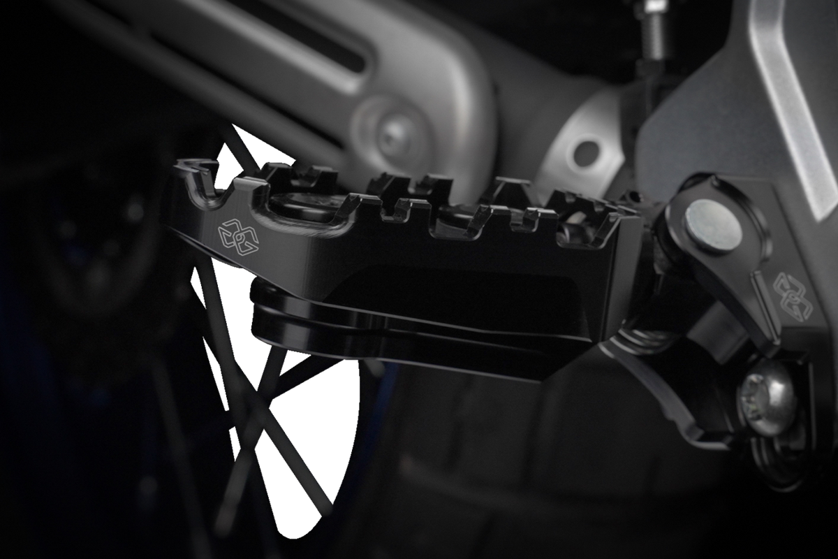 Gilles Tooling Tech-X Enduro Foot Pegs - Driver - Black