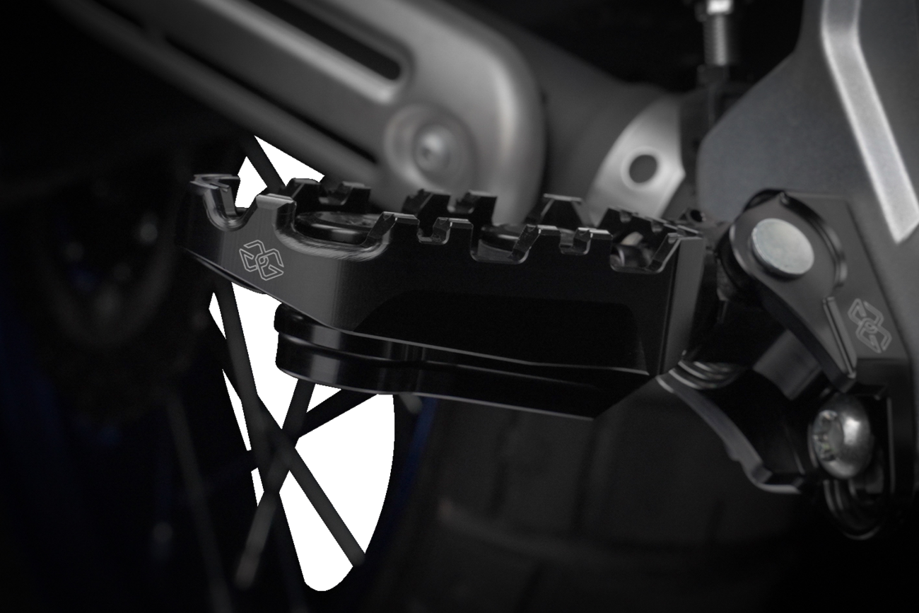 Gilles Tooling Tech-X Enduro Foot Pegs - Driver - Black