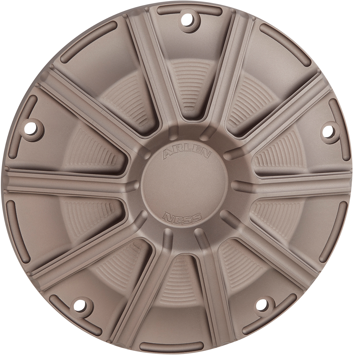 Arlen NESS 10-Gauge Derby Cover - Titanium - Touring/Trike