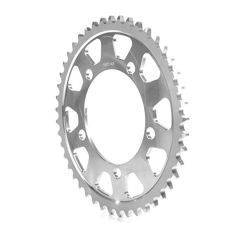 Sprocket Aluminium, silver, T46, pitch 525, racing