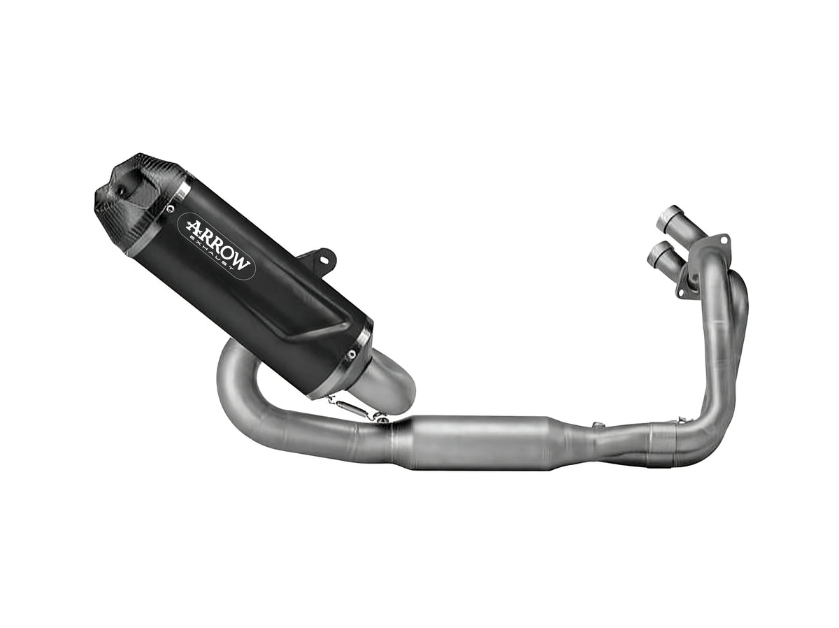 77501AKN Homologated Full System With Indy Race Evo Aluminium Dark Slip On