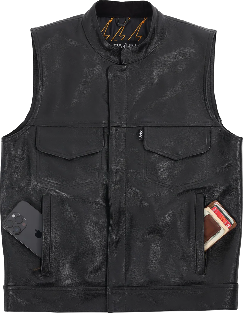 Thrashin Supply CO. Mulholland Leather Riding Vest