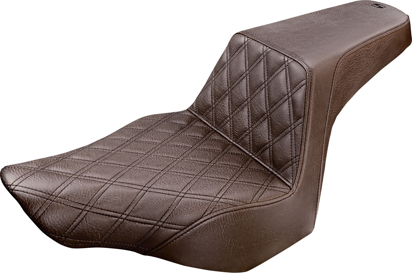 Saddlemen Step-Up Seat - Front Lattice Stitch - Brown - FXSB