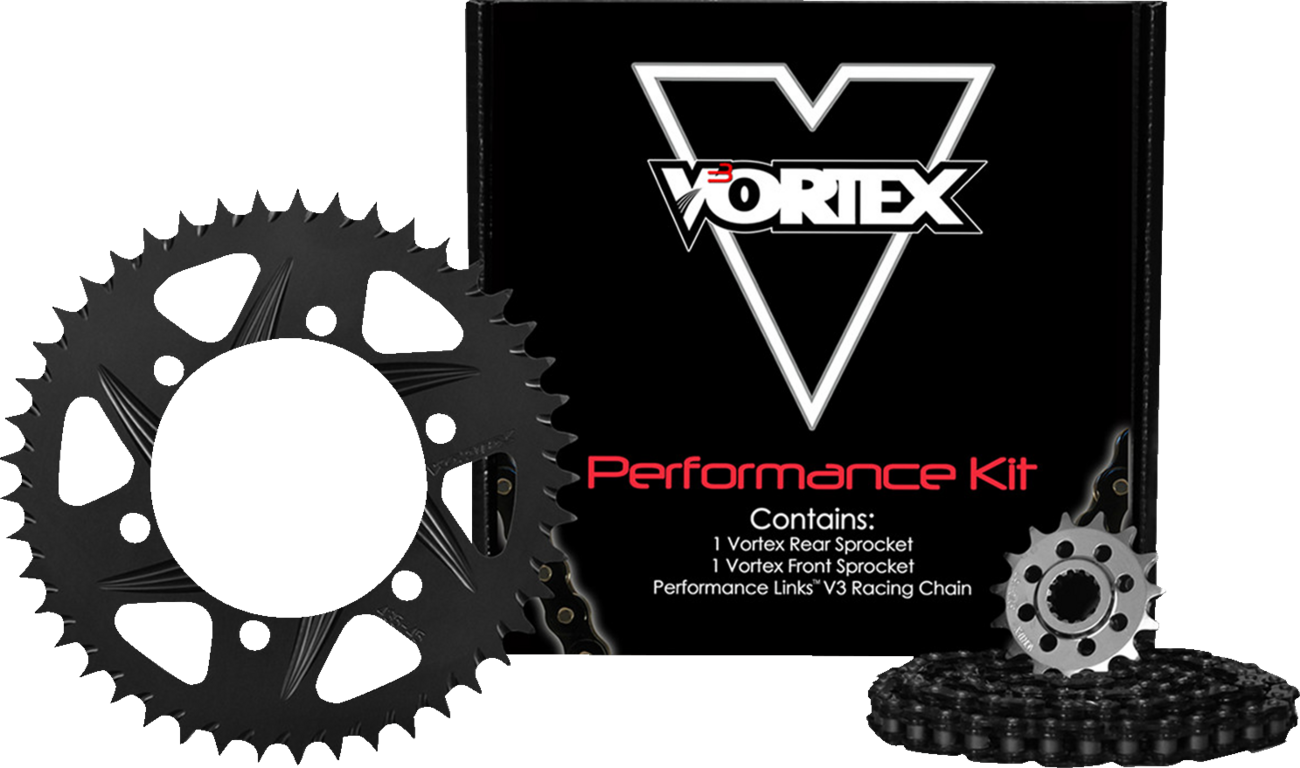 Vortex Chain And Sprocket Kit - HFRA - Black - Kawasaki Ninja ZX-6R
