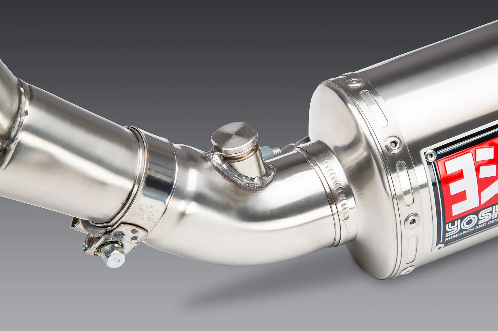 Yoshimura GSX-R1000 05+ / ZX-10R 07+ Oval Track Mod Lites Stainless Full Exhaust, W/ Stainless Muffler