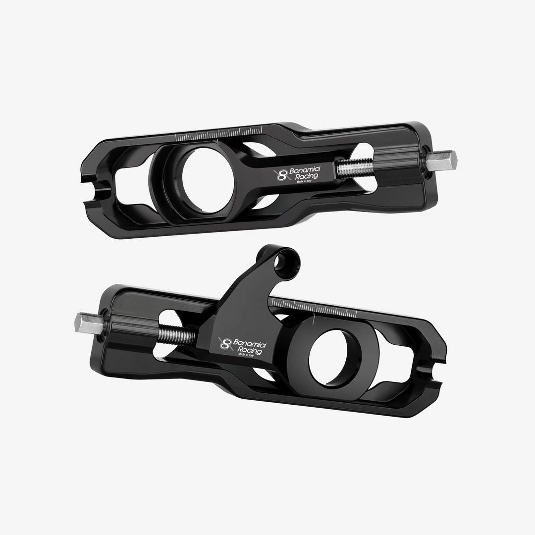 Bonamici Racing Chain Adjuster With Caliper Support - Yamaha YZF R6 - BLACK