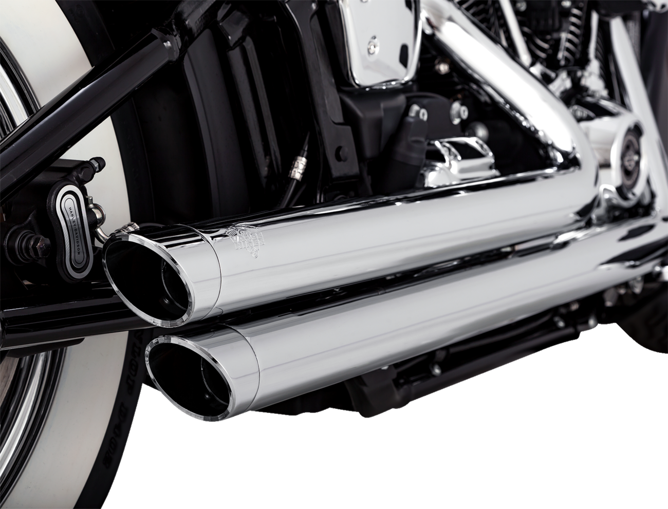 Vance & Hines Big Shots Staggered Exhaust System - Chrome
