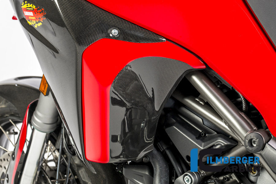 Ilmberger Carbon Inner Side Fairing Left Side Ducati MTS 1200 2016 Enduro - Gloss