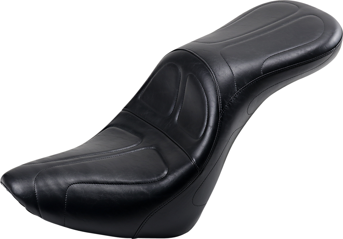 Le Pera Maverick Daddy Long Legs Seat - Black - Stitched - Softail '18-'23