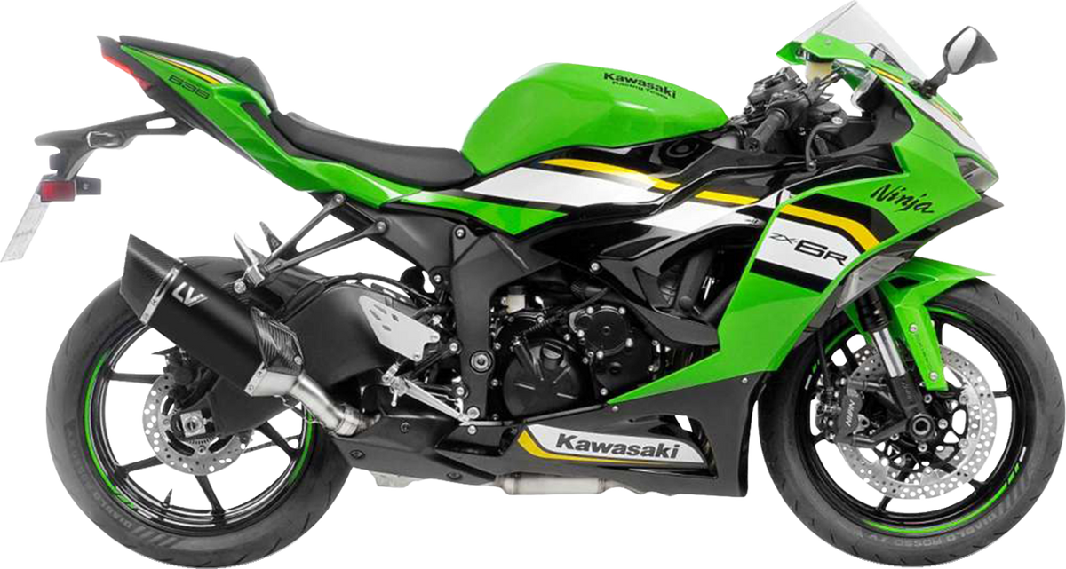 LeoVince LV-14 R Black Edition Slip-On Muffler - Kawasaki ZX-6R