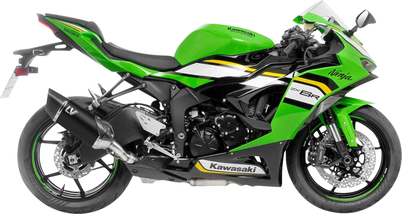 LeoVince LV-14 R Black Edition Slip-On Muffler - Kawasaki ZX-6R