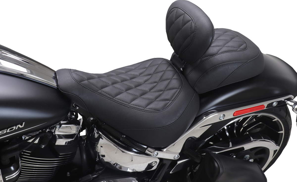 Mustang Wide Tripper™ Passenger Seat - Diamond - Black Stitch - FXBR '23-'25