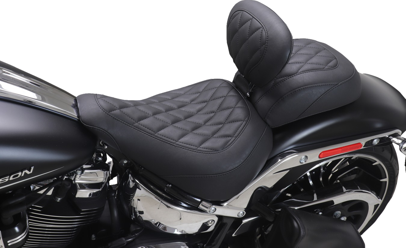 Mustang Wide Tripper™ Passenger Seat - Diamond - Black Stitch - FXBR '23-'25