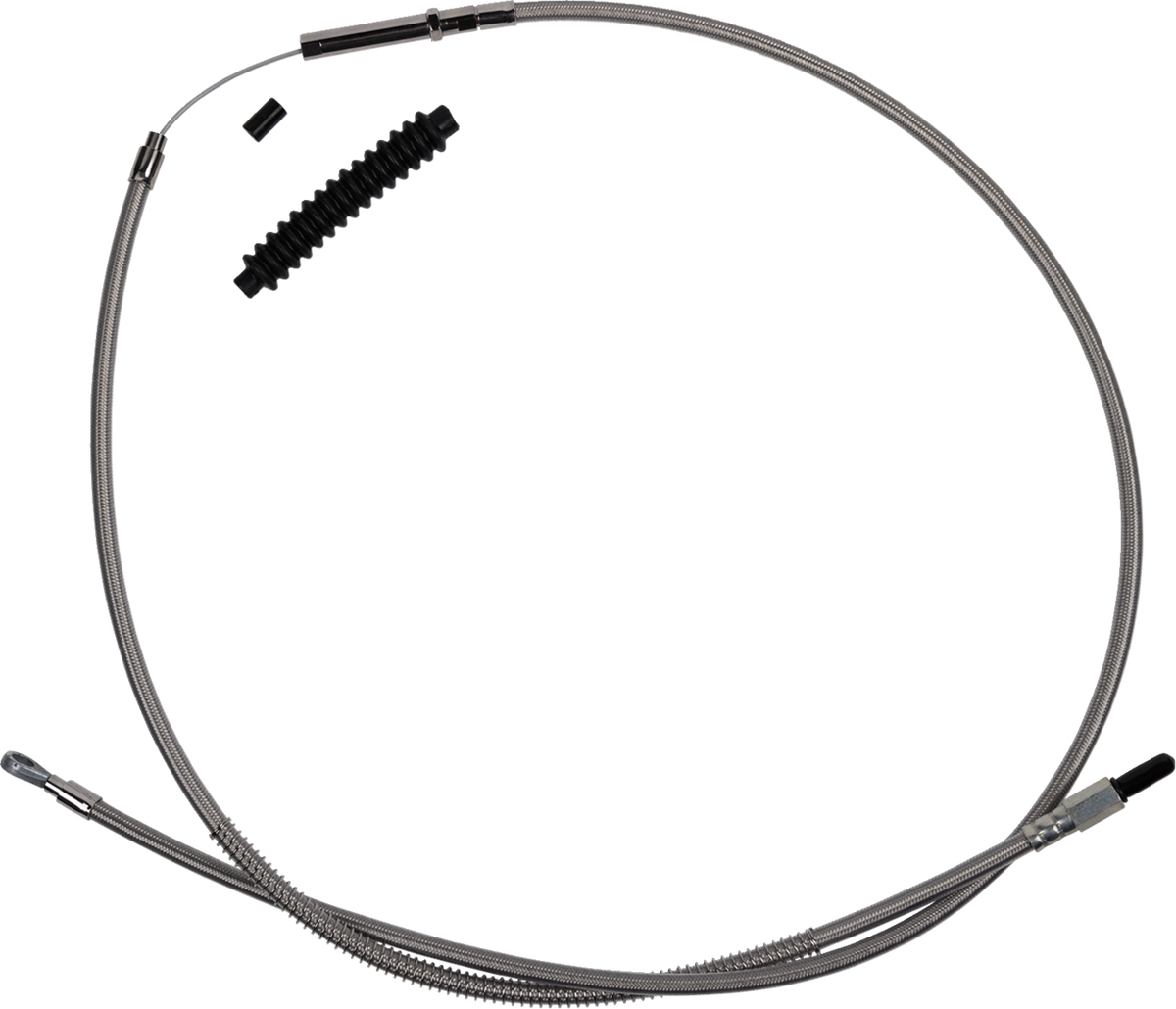 Barnett High-Efficiency Stainless Steel Clutch Cable For Harley-Davidson - +6" - '18-'23 Softail