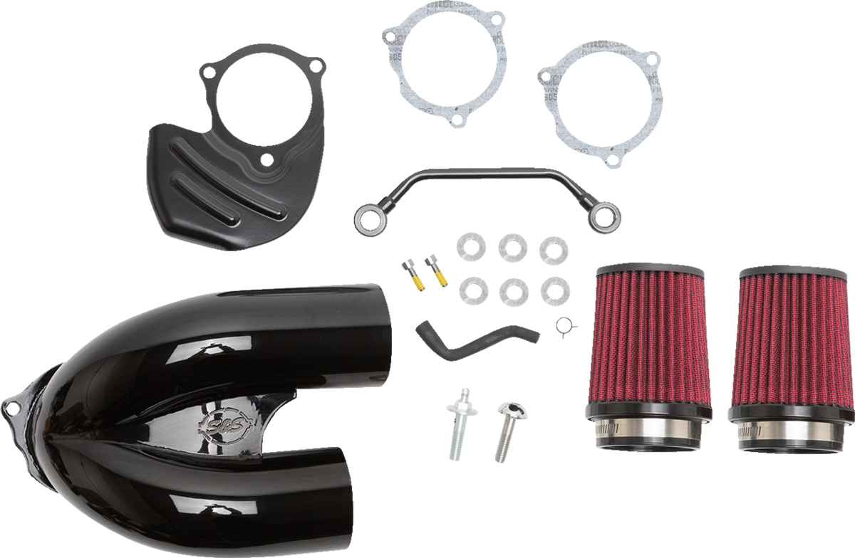 S&amp;S Cycle Tuned Induction Air Cleaner Kit - Gloss Black