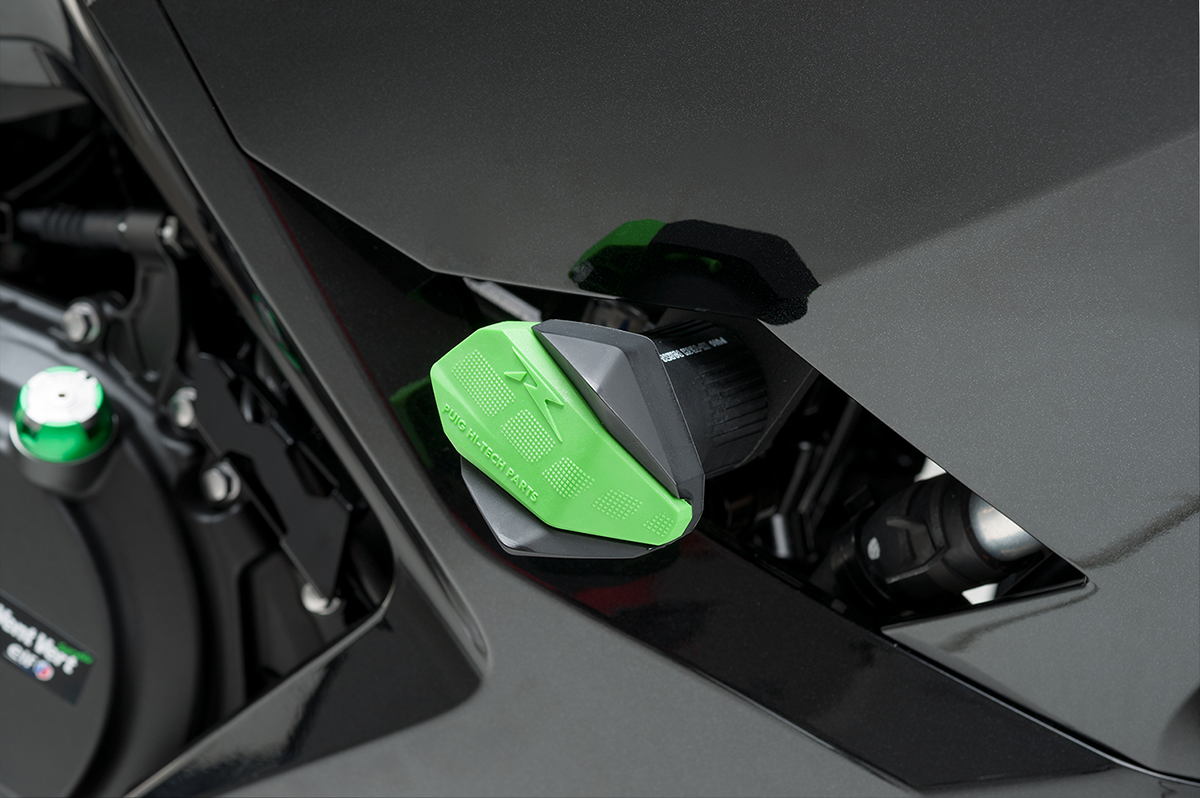PUIG HI-Tech Parts R12 Slider Caps - Green