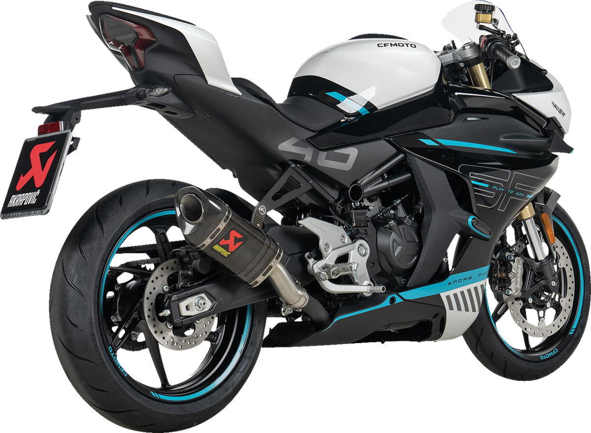 Akrapovic Slip-On Line Muffler - Carbon Fiber - CFMOTO 450sr/Nk