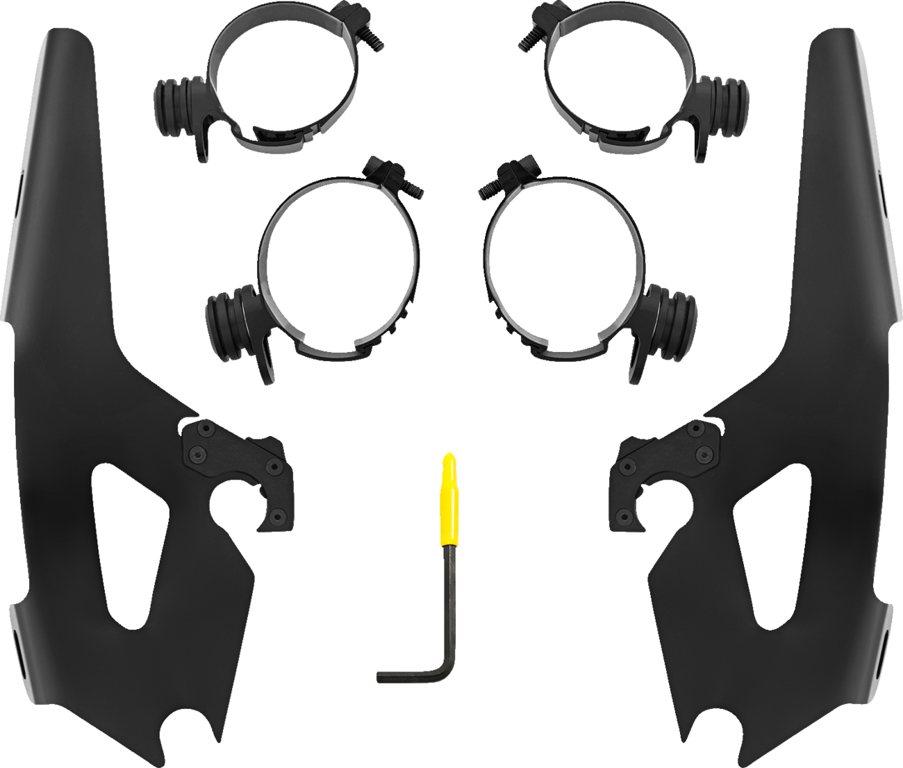 Memphis Shades Fats/Slim Trigger-Lock Mounting Kit - Black - Low Rider S