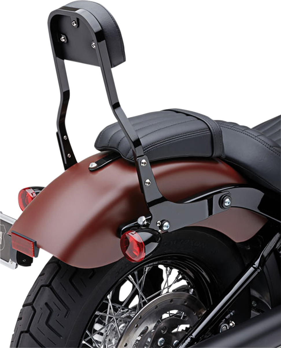 Cobra Backrest Kit - 14" - Black - Softail