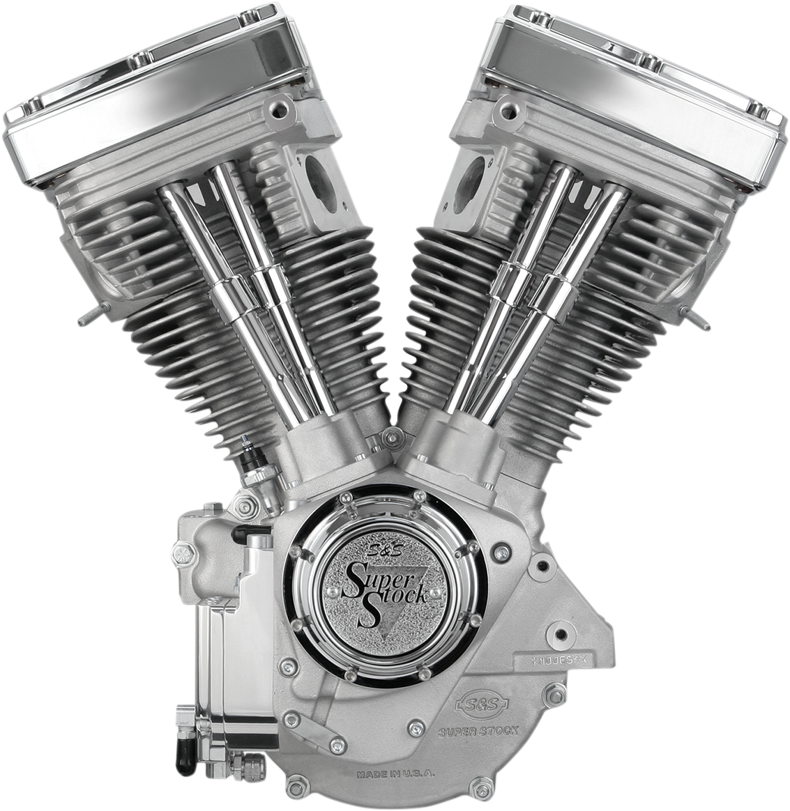 S&S Cycle V80 Long-Block Engine - Natural - Custom Chassis | Evolution Big Twin
