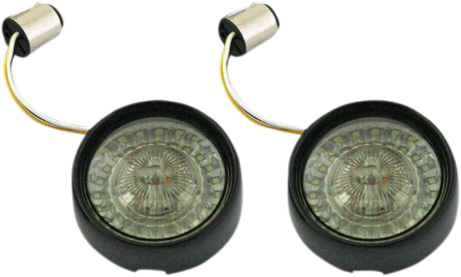 Custom Dynamics Bullet Turn Signal - 1157 - Gloss Black - Smoke Lens