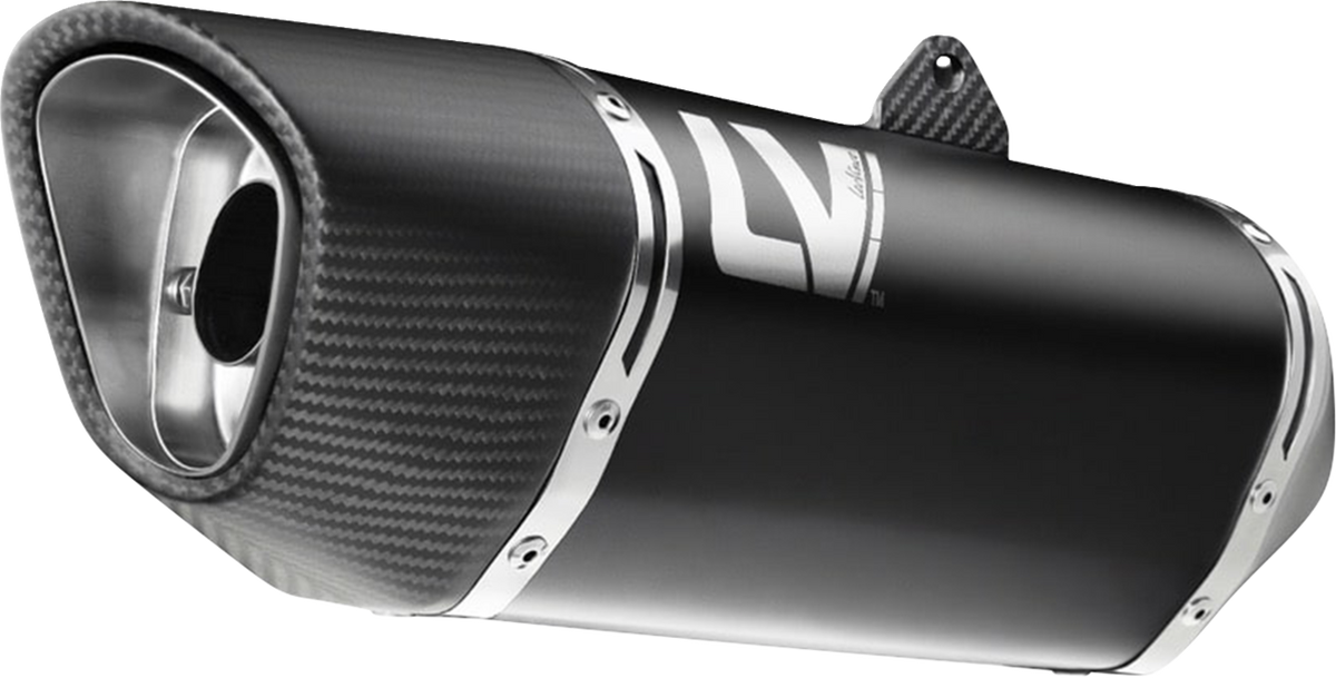 LeoVince 2-Into-1 LV-14 R Exhaust System - Black / Ceramic / Stainless Steel / 11.18 lb
