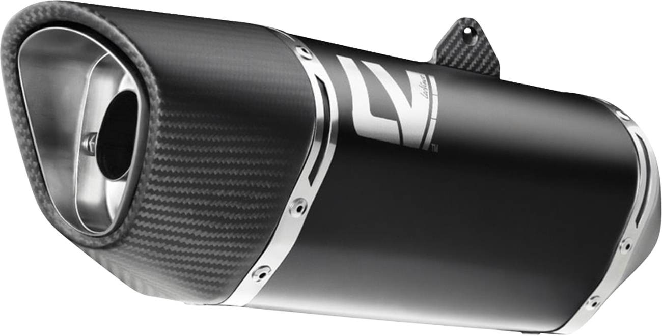 LeoVince 2-Into-1 LV-14 R Exhaust System - Black / Ceramic / Stainless Steel / 11.18 lb