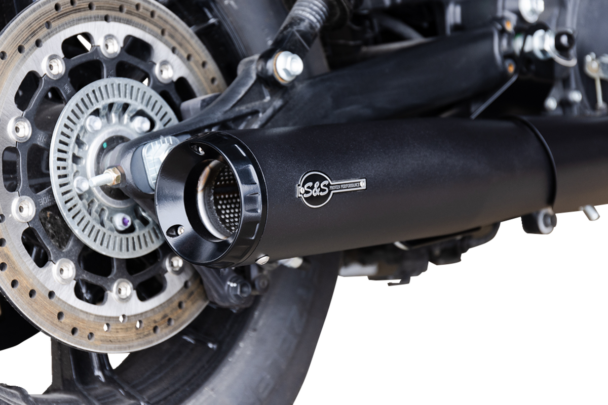 S&S Cycle 2-Into-1 Grand National Exhaust System - Black - 50-State