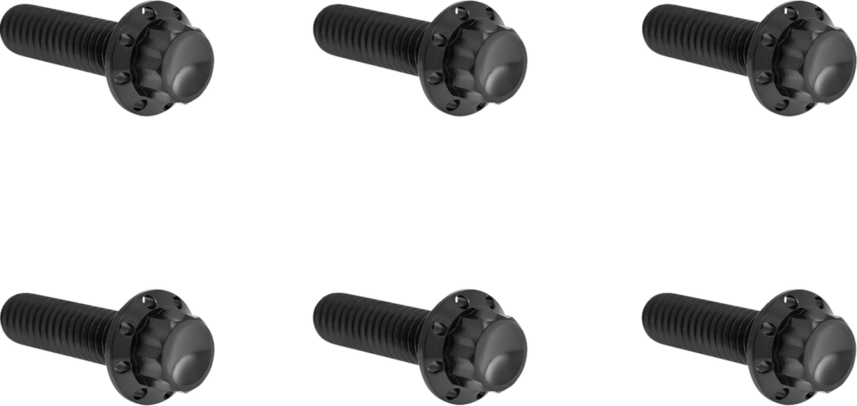 Arlen NESS Bolt Kit - Transmission Top Cover - 12-Point - Titanium - Black