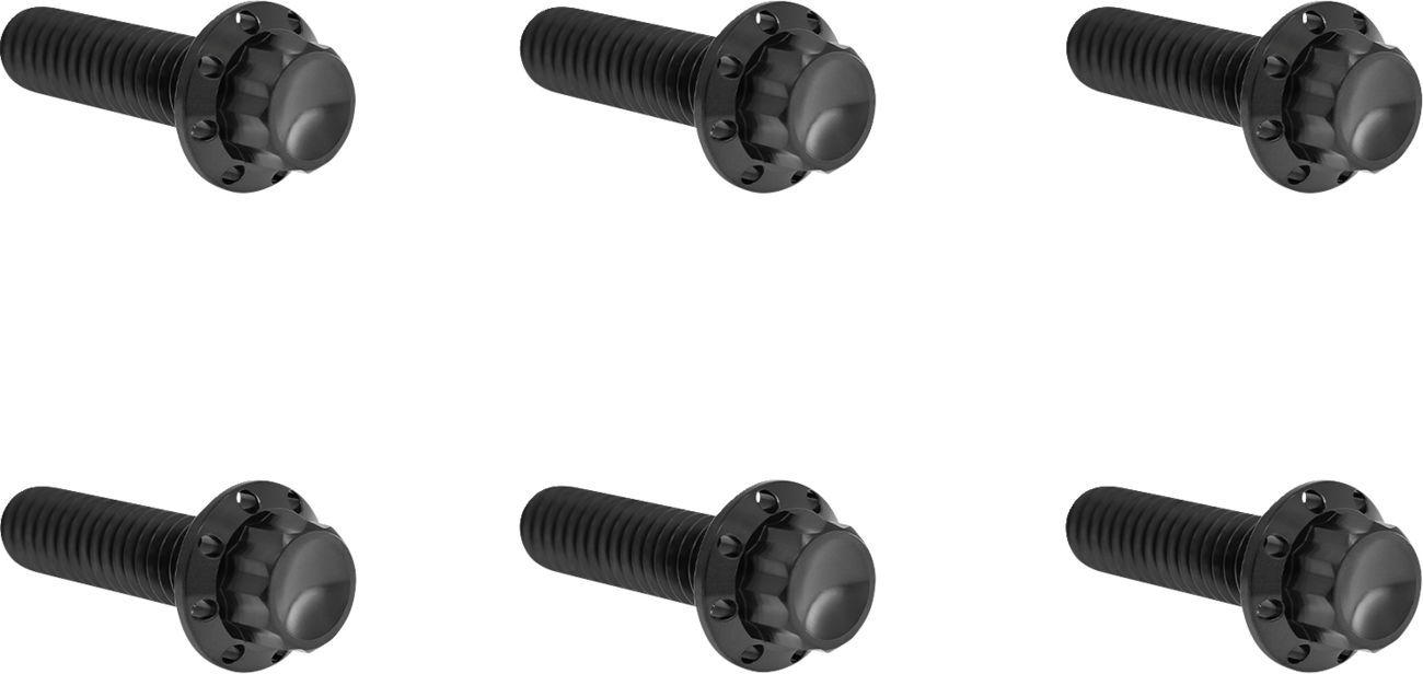 Arlen NESS Bolt Kit - Transmission Top Cover - 12-Point - Titanium - Black