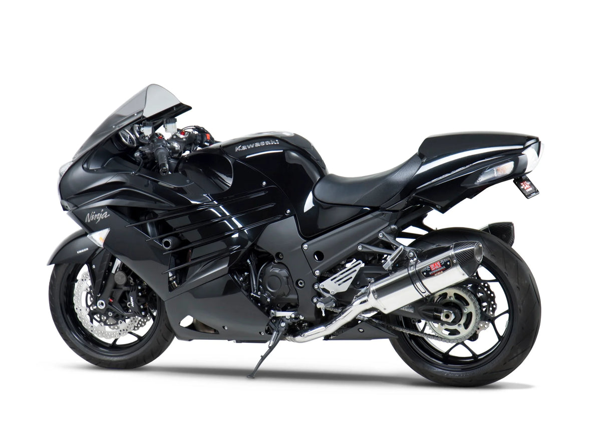 Yoshimura ZX-14R 12-25 Race R-77 Stainless Slip-On Exhaust, W/ Stainless Mufflers