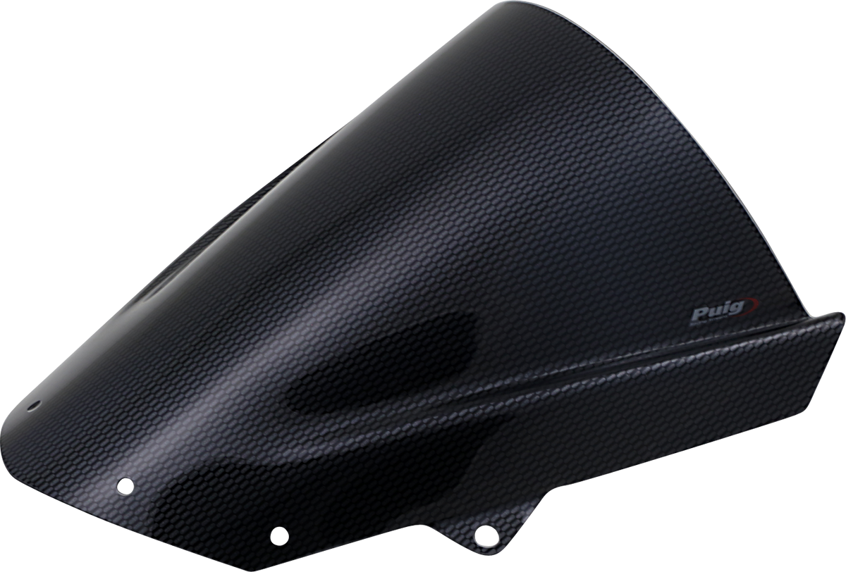 PUIG HI-Tech Parts Race Windscreen - 13-3/4" - Carbon - ZX-6R