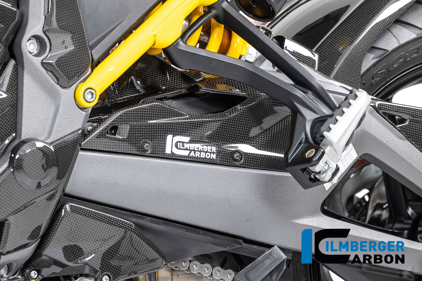 Ilmberger Carbon Chain Guard Carbon Glossy Ducati Multistrada V4 2025