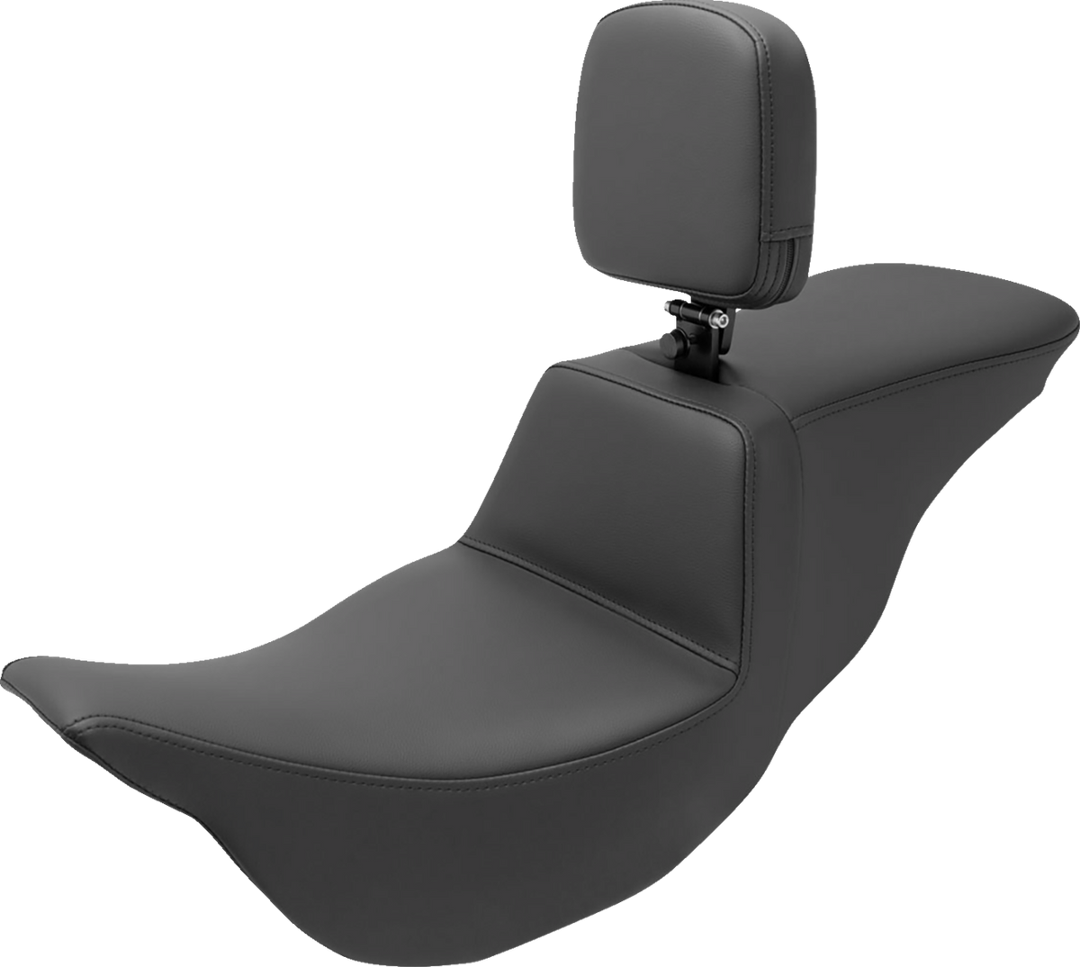 Saddlemen Tour Step-Up Seat - Rider Backrest - Plain - FL '08-'24