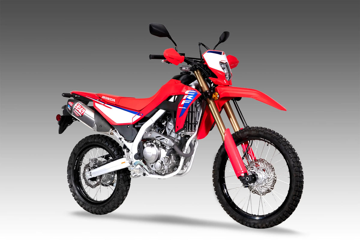 Yoshimura CRF300L/Rally 21-26 Race RS-12 Stainless Slip-On Exhaust, W/ Stainless Muffler