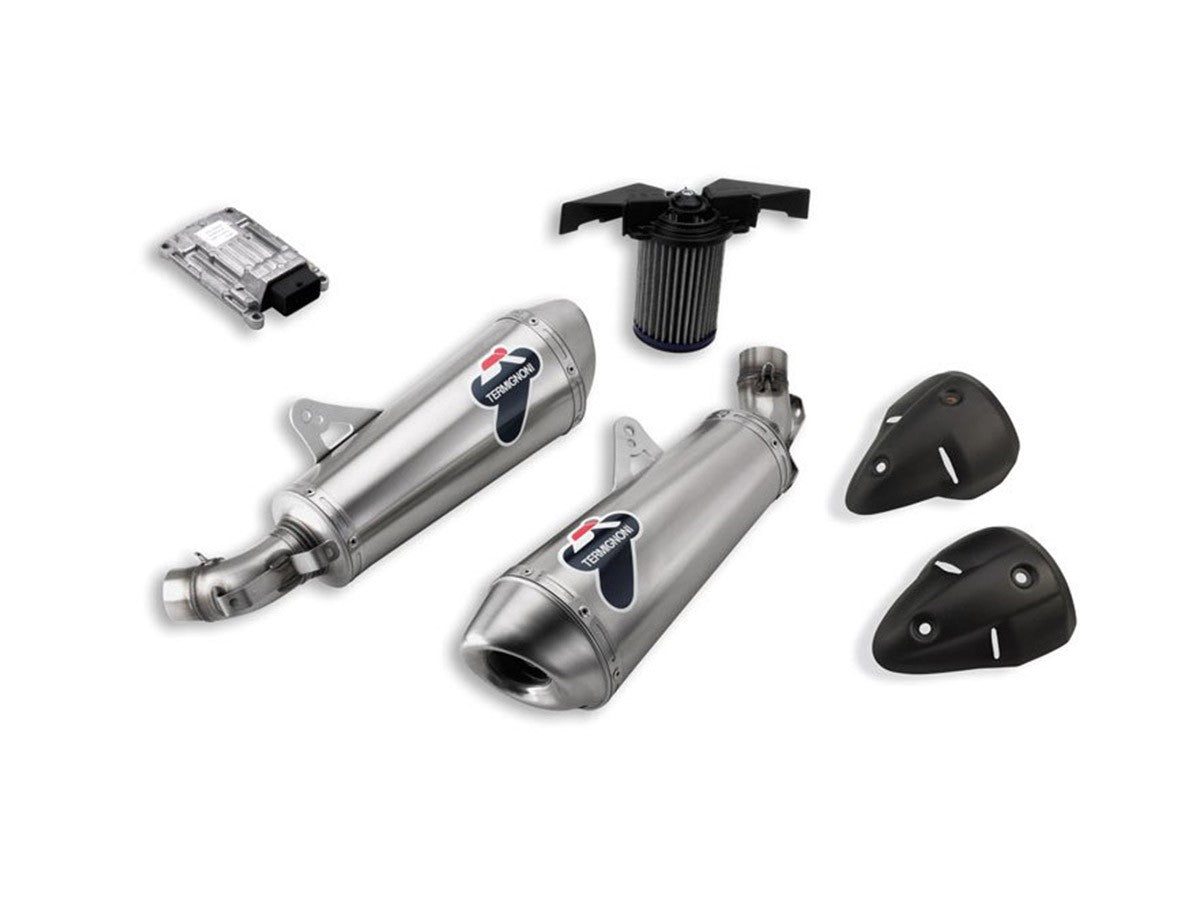 013TO - PAIR OF APPROVED SILENCERS TERMIGNONI TITANIUM DUCATI MONSTER
