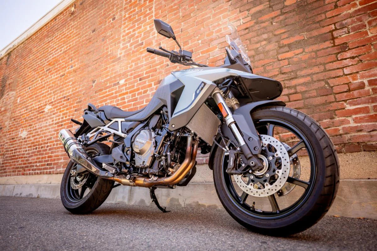 Yoshimura V-Strom 800 23-26 R-77j Stainless Slip-On Exhaust, W/ Stainless Muffler